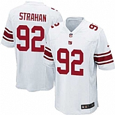 Nike Men & Women & Youth Giants #92 Michael Strahan White Team Color Game Jersey,baseball caps,new era cap wholesale,wholesale hats